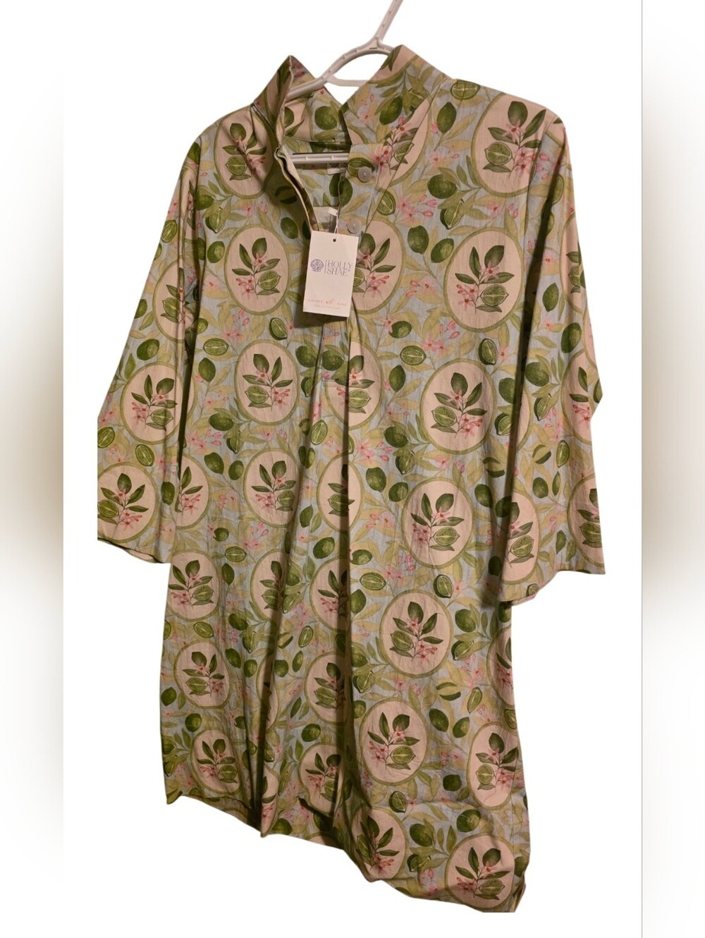 Holly Shae S/M Lime Dress - Vibrant Print NWT PTP 21 - With Belt